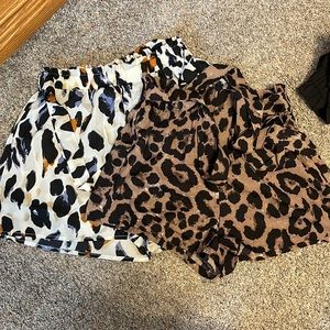 SHEIN paperbag waist shorts